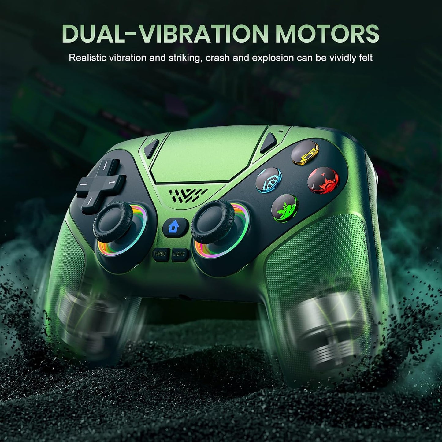 Controlador inalámbrico LED Gamrombo para PS5, compatible con PS5 P...