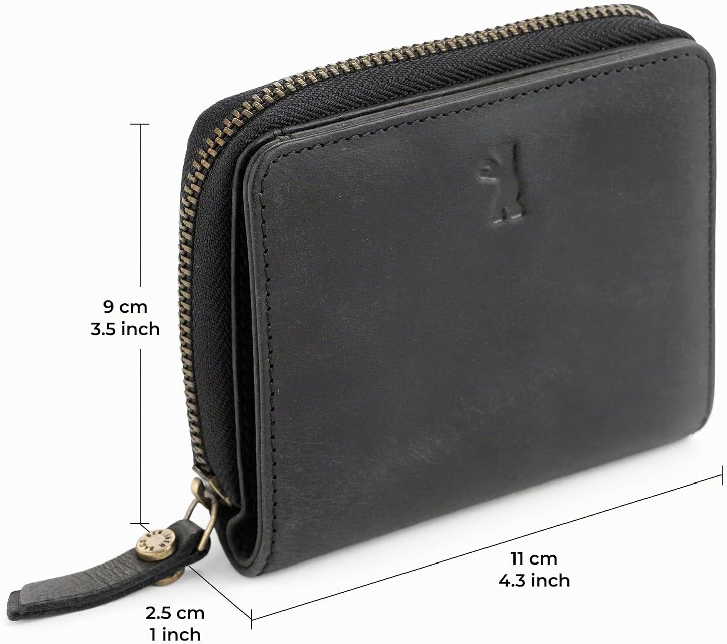 BERLINER BAGS Cartera pequeña de cuero genuino Sara, caja de regalo...