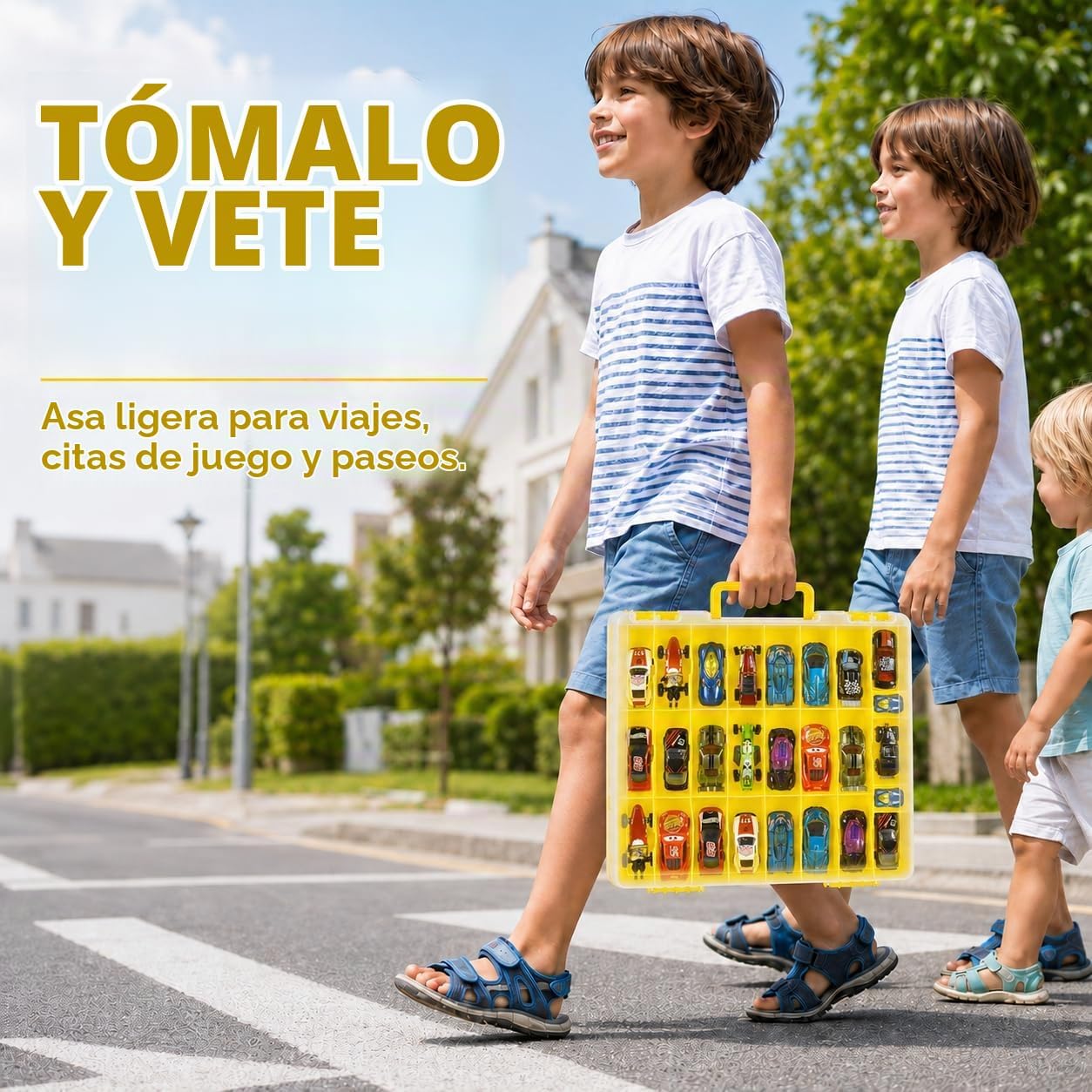 Estuche organizador de almacenamiento de juguetes compatible con au...