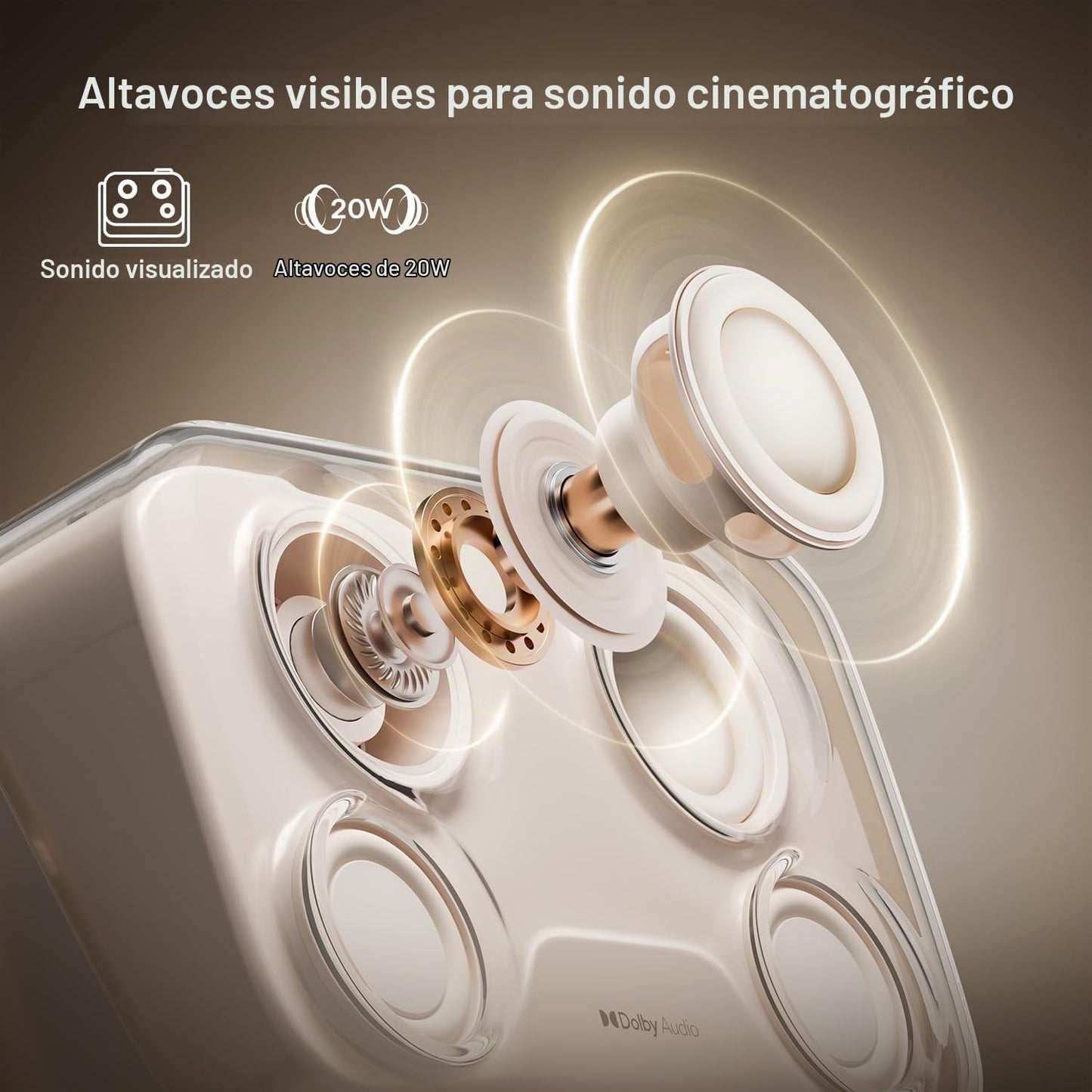 Aurzen BOOM Mini Google TV Proyector inteligente para exteriores co...
