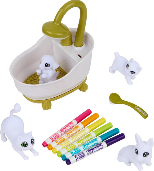 Crayola Scribble Scrubbie Pets - Juego de bañera (2.0, regalo para...