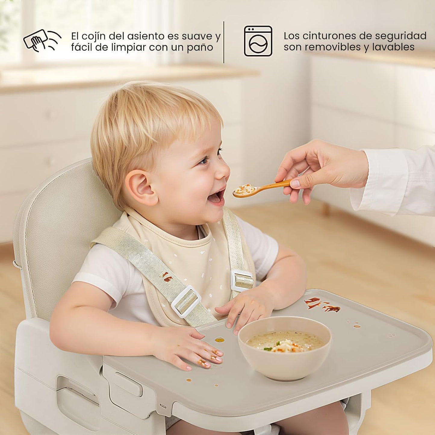 Obee Odee Silla Alta Portátil 3 en 1 para Bebés y Niños Pequeños, S...