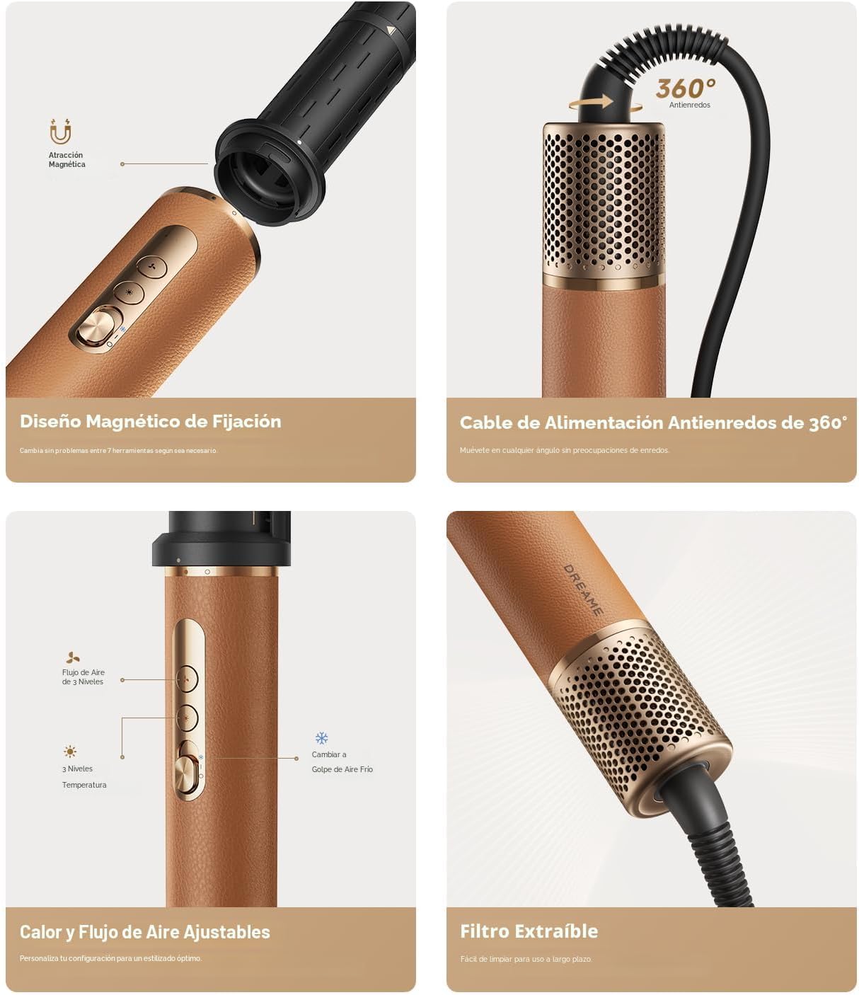DREAME AirStyle Pro - Estilizador de cabello 7 en 1 y secadora de a...