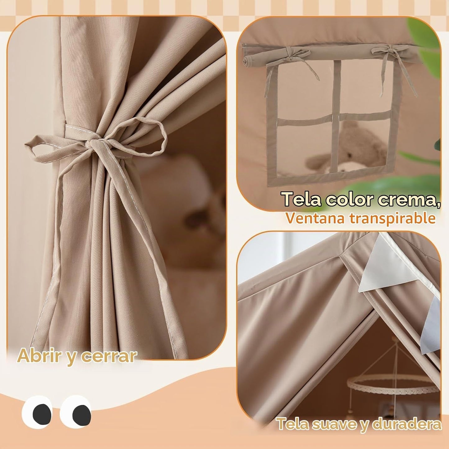 Razee Tienda de campaña de interior para niños con alfombra, tienda...