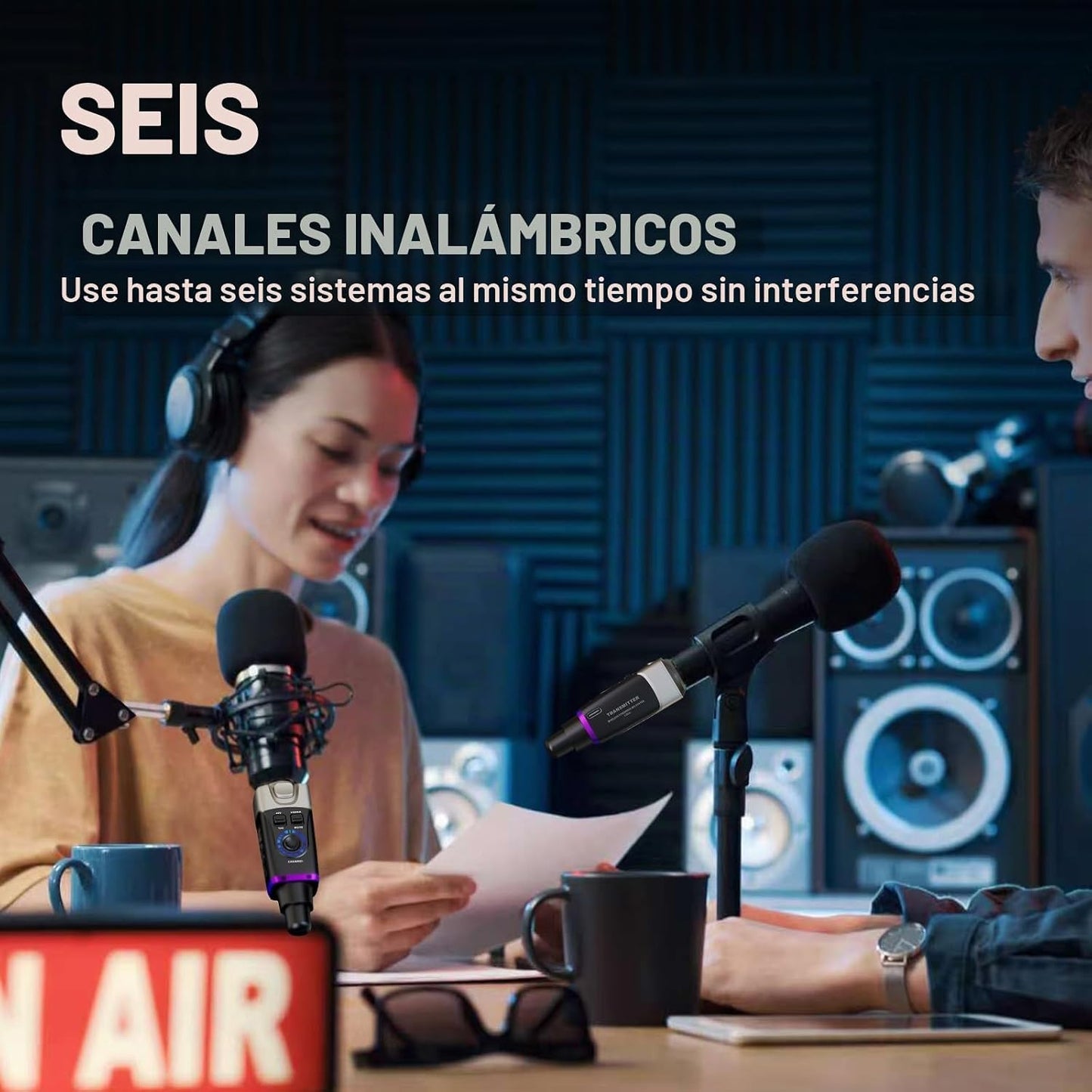 Xvive U35C XLR Sistema inalámbrico enchufable para micrófono de con...