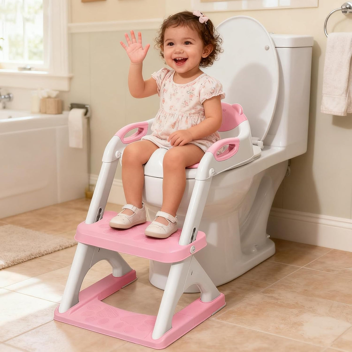 Inodoro de entrenamiento para ir al baño para niños pequeños, asien...