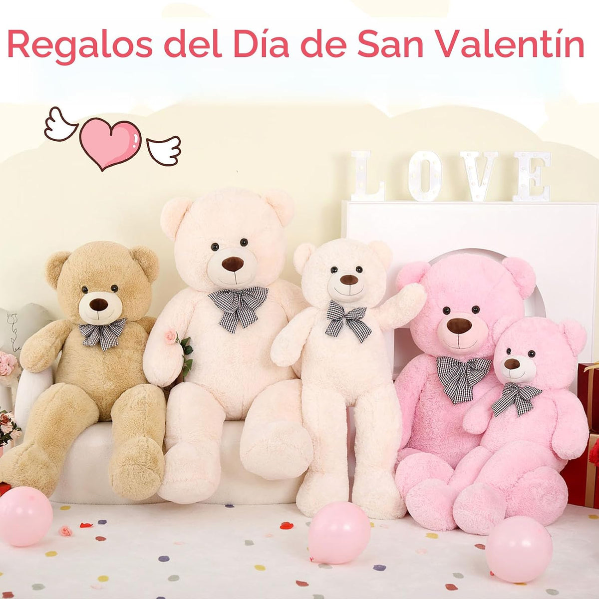 MaoGoLan Oso de peluche gigante de 47 pulgadas, regalo de juguete d...