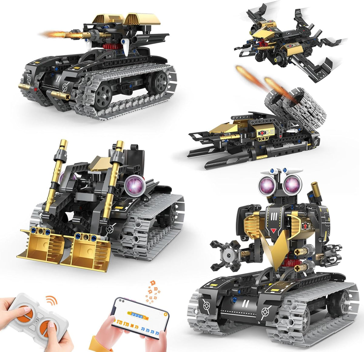 OUTOGO - Kit de construcción de robot con control remoto, regalos S...