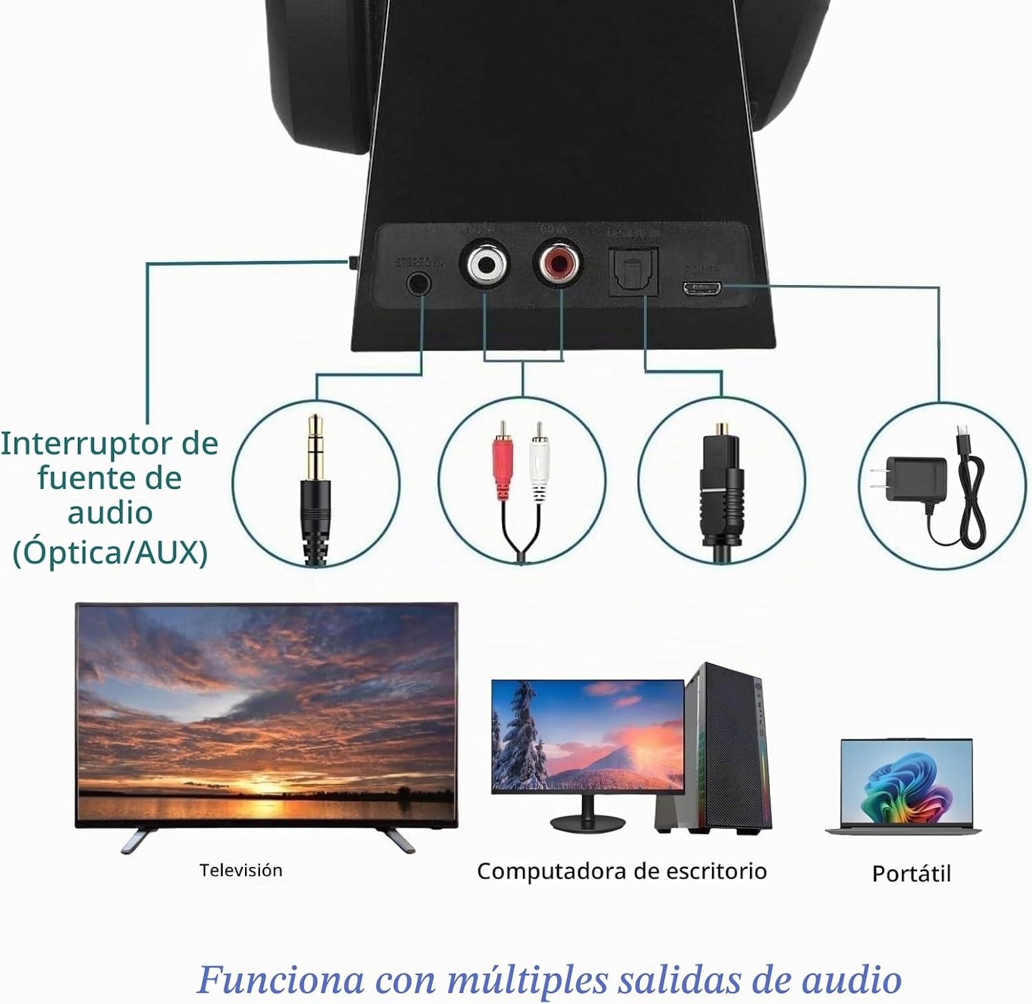 Auriculares inalámbricos de TV para personas mayores con botones gr...