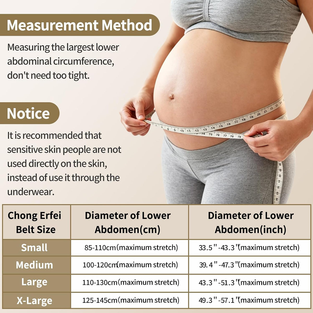 ChongErfei Cinturón de maternidad, cinturón de apoyo 3 en 1 para do...