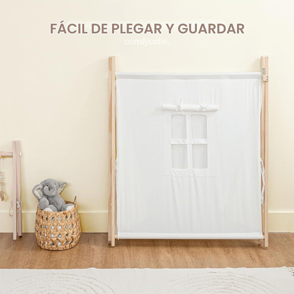 Comfy Cubs Tienda de campaña para niños, tipi de algodón transpirab...