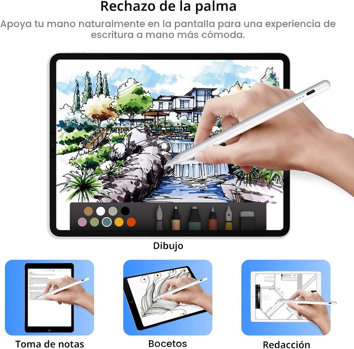 Cisteen Lápiz Táctil para iPad 2025-2018 con Carga Más Rápida, Lápi...