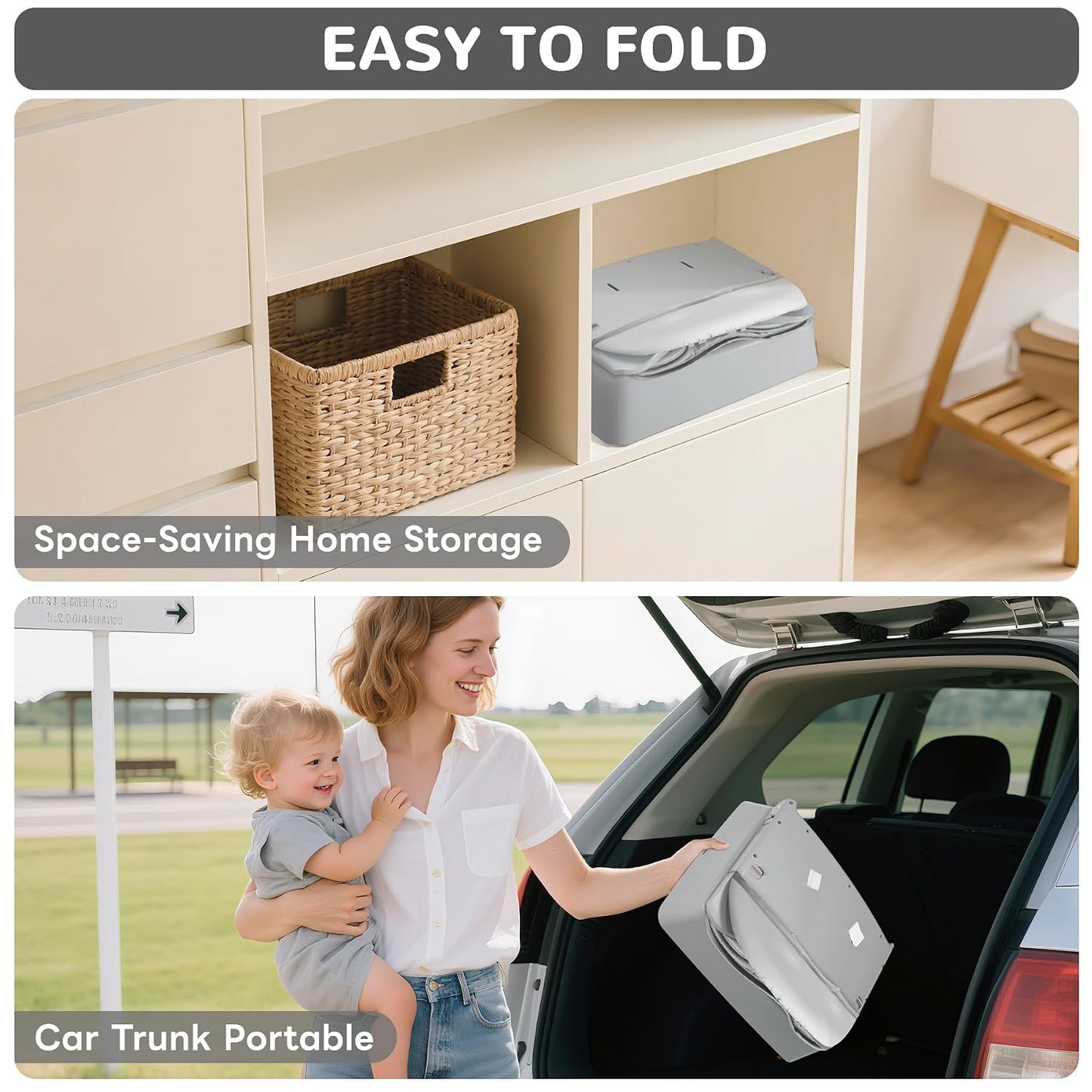 BOSEDSANG Silla alta para bebé 4 en 1, silla alta convertible para...