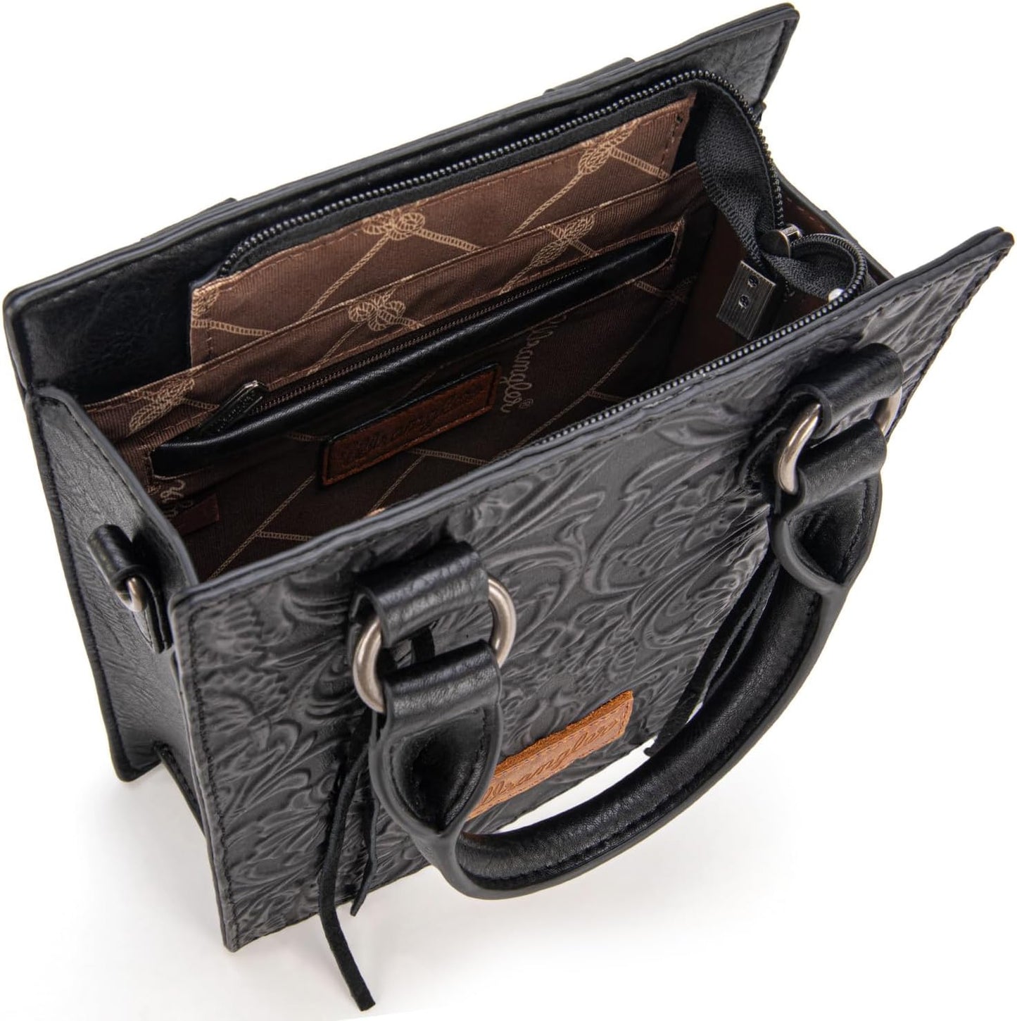 Wrangler Bolso Cruzado en Relieve para Mujer con Asa Superior, Bols...