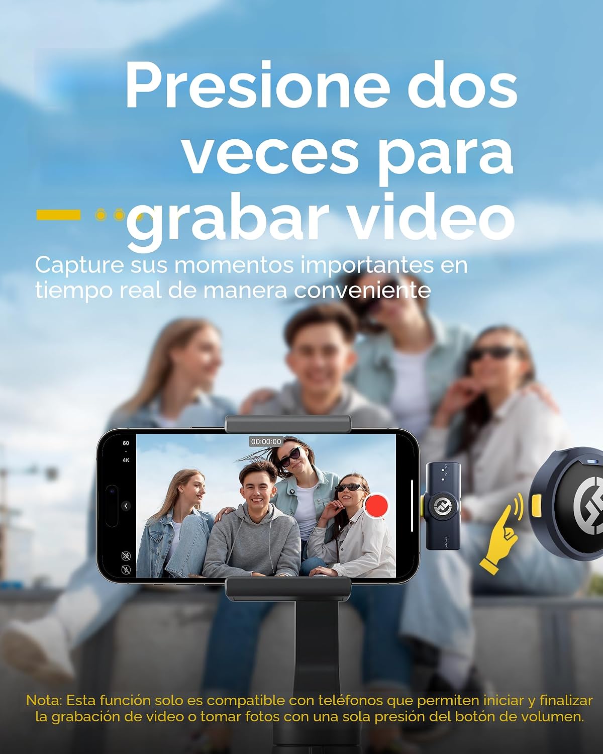 Micrófono inalámbrico Hollyland Lark M2 para iPhone 14 y versiones...