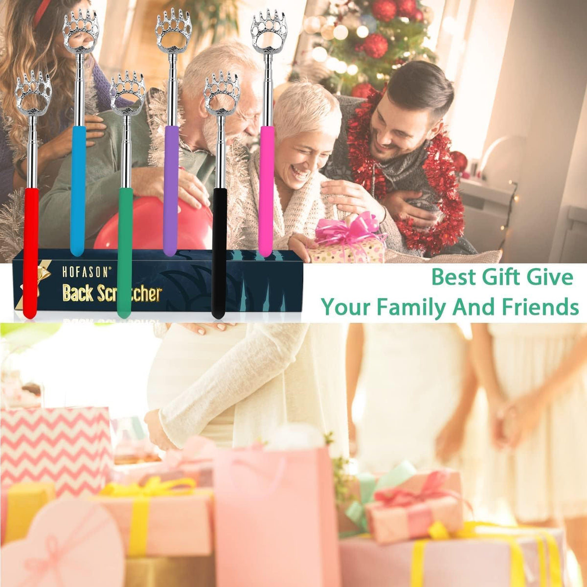 Paquete de 6 rascadores de espalda, regalos para el Día del Padre,...