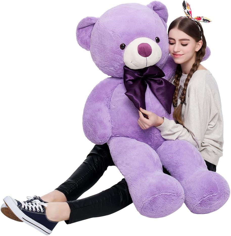 MaoGoLan Oso de Peluche Gigante Morado de 47 Pulgadas de Tamaño Nat...