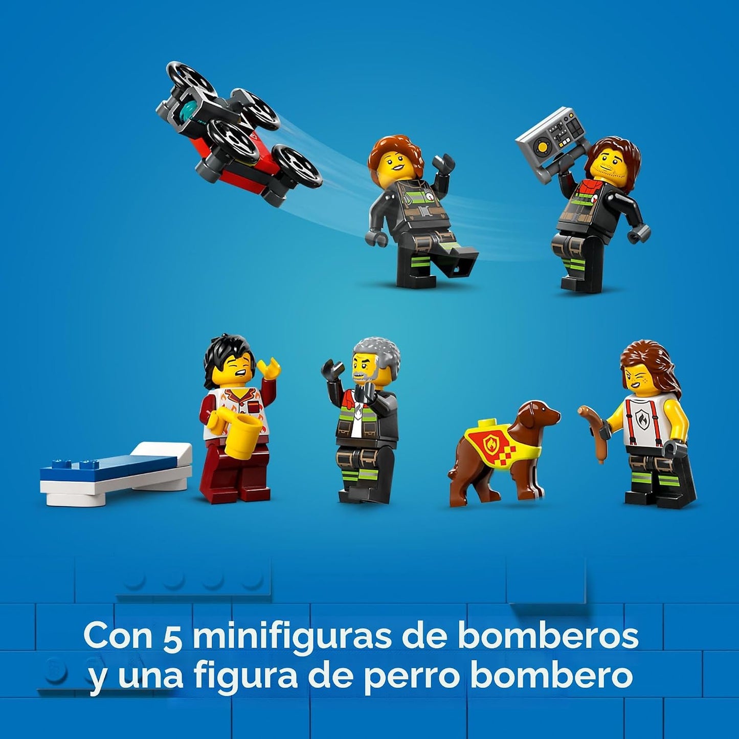 LEGO City Estación de bomberos con camión de bomberos de juguete \u...