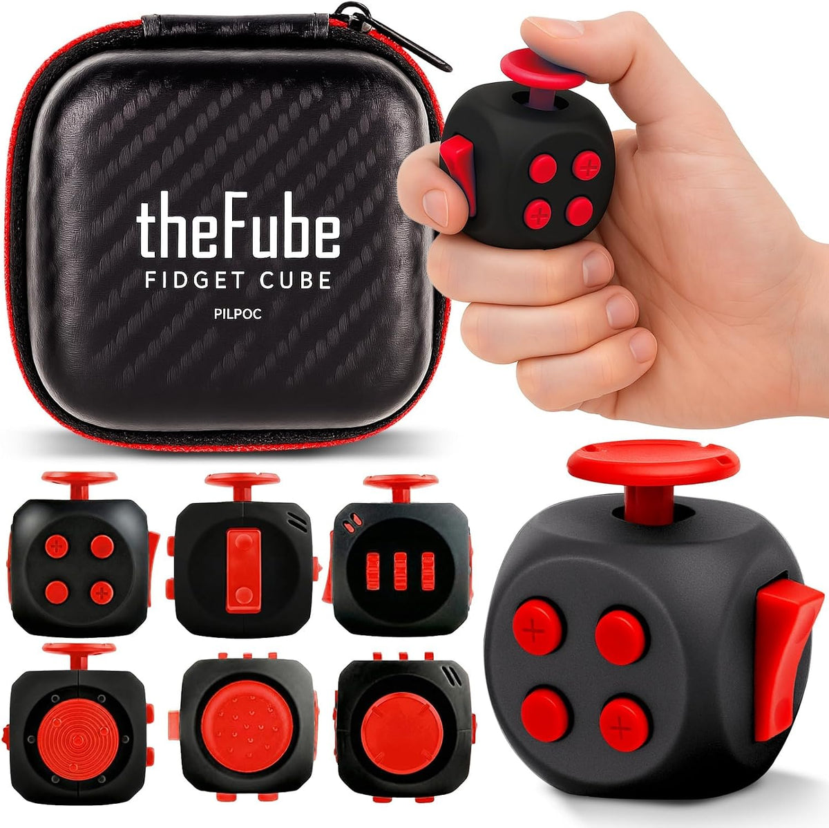 PILPOC theFube Cubo Fidget, Cubo Infinito de 6 Lados para Alivio de...