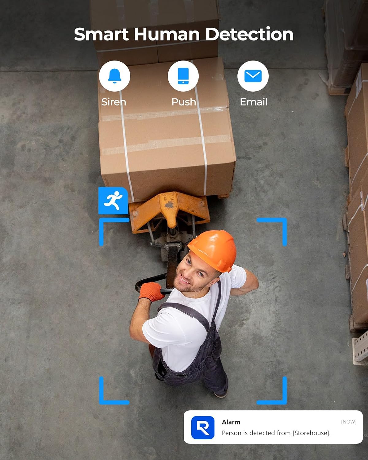 REOLINK Cámara IP PoE de 6MP con vista de ojo de pez de 360°, vigil...