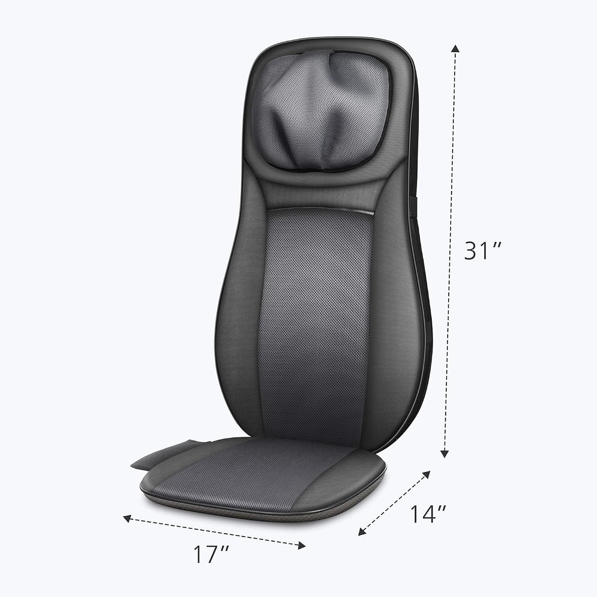 Snailax Shiatsu Masajeador de cuello y espalda con almohadilla térm...