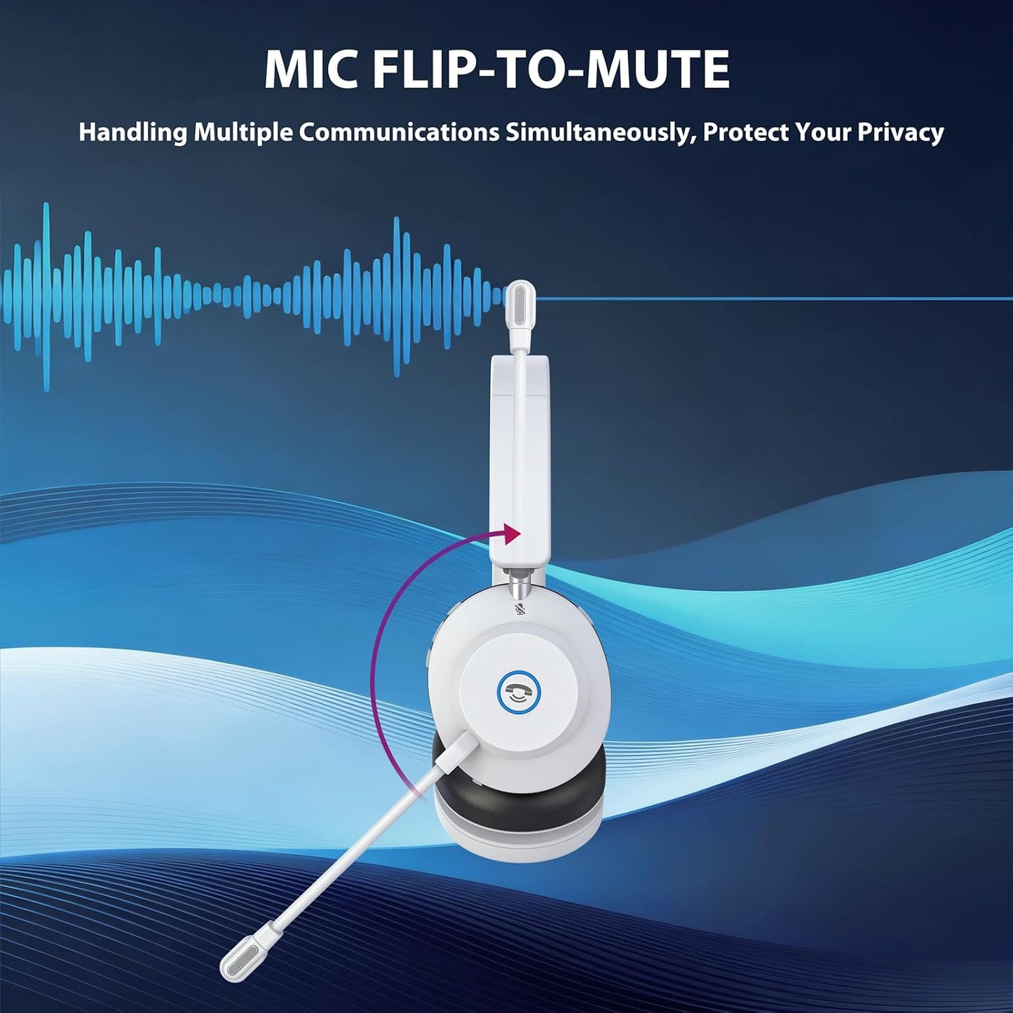 Auriculares inalámbricos con micrófono, auriculares Bluetooth con |...