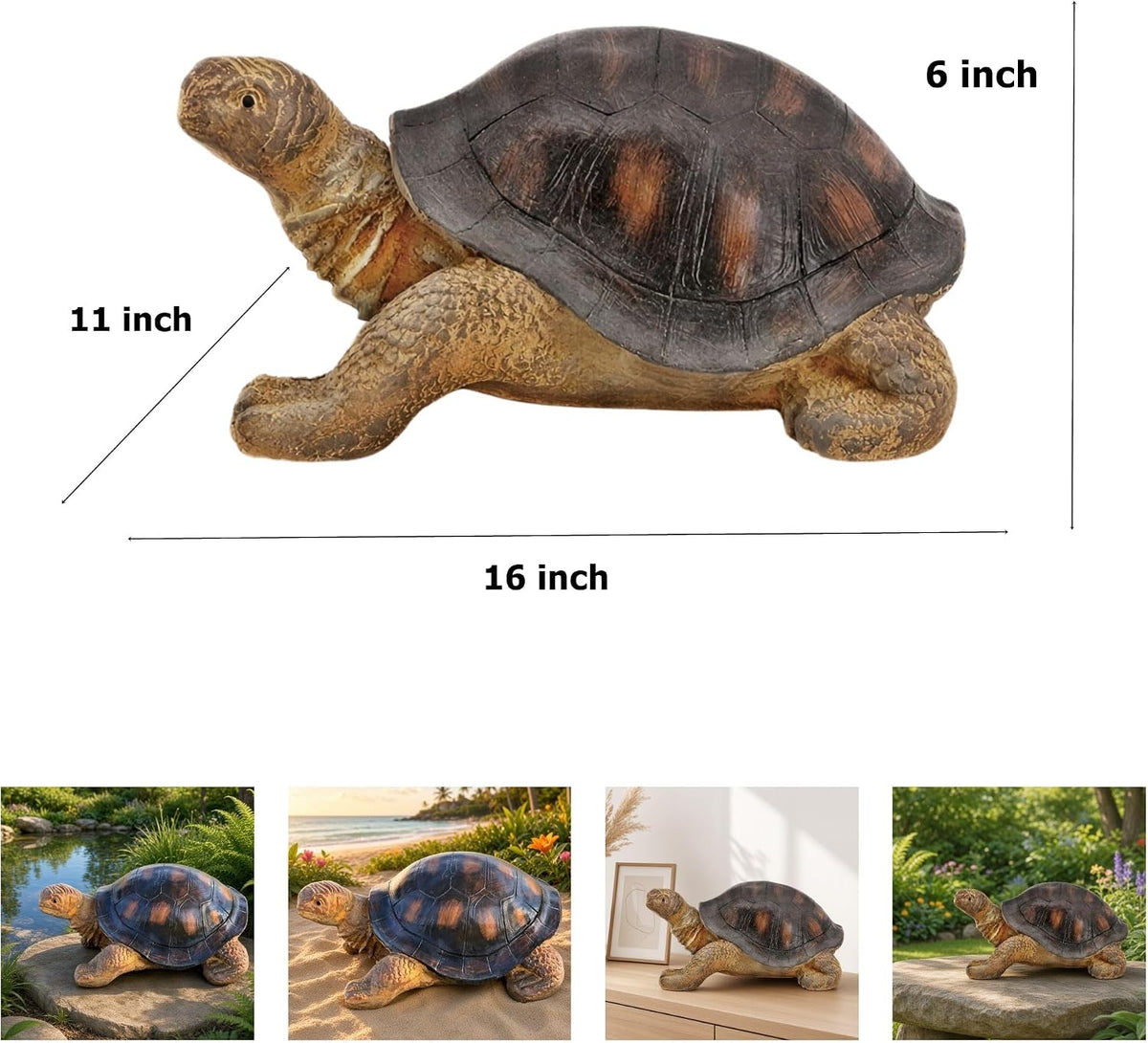 Bellaa Estatuas de jardín de tortugas para decoración del hogar, es...