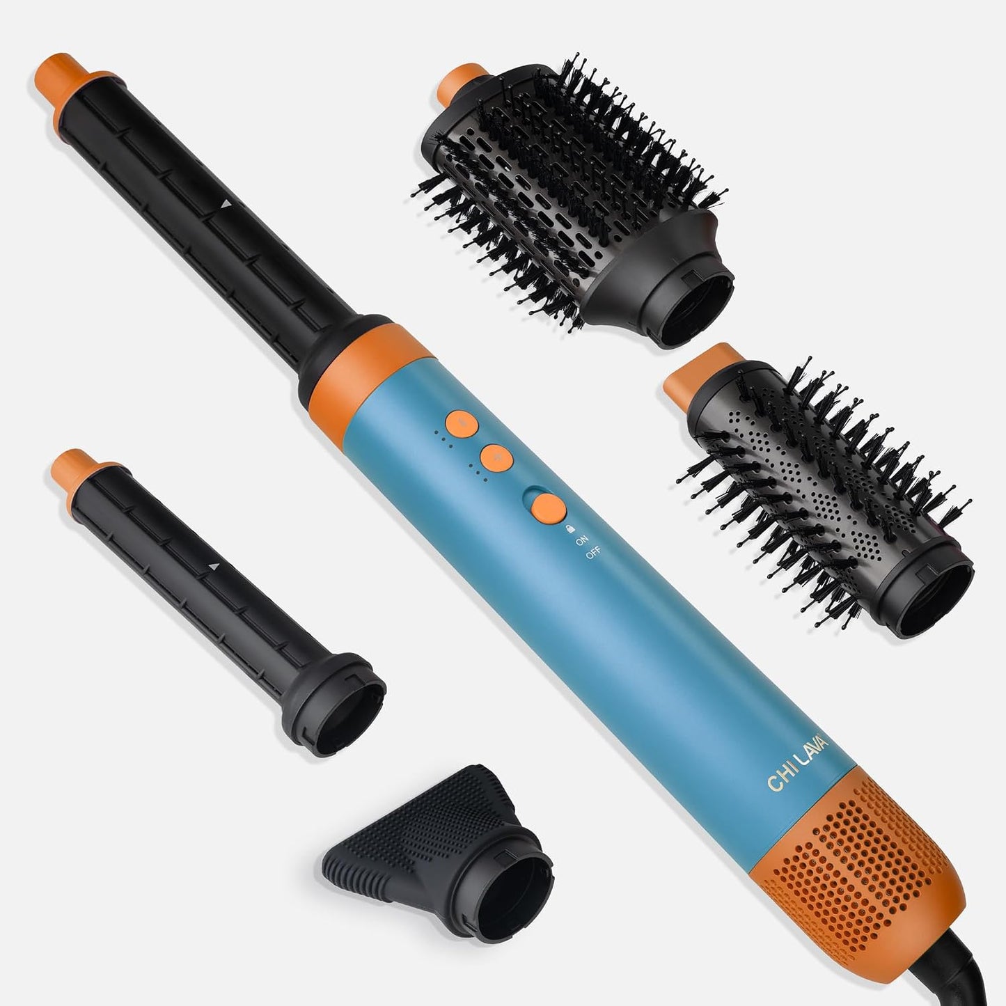 CHI Lava AirGlam, da volumen, riza y seca el cabello, azul | Para r...