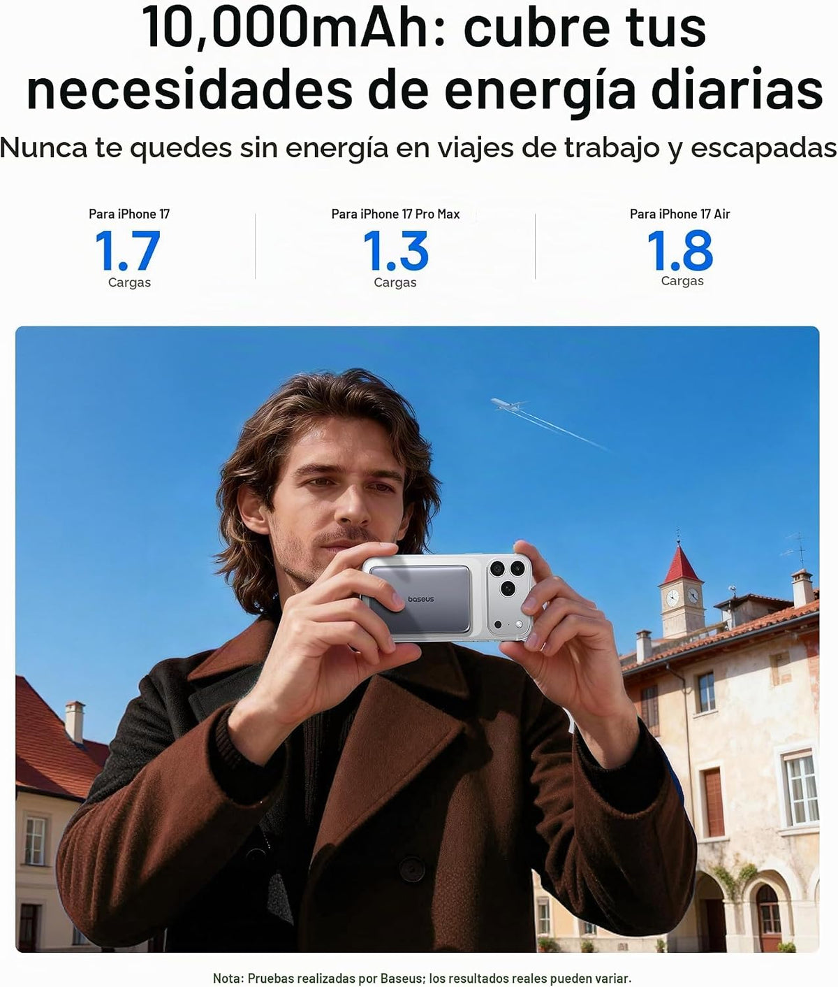 Baseus Picogo Power Bank - Cargador portátil MagSafe ultra delgado...