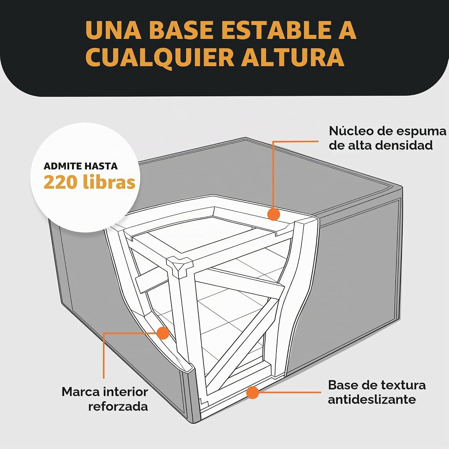 BalanceFrom Caja de salto pliométrica de espuma 3 en 1 para gimnasi...