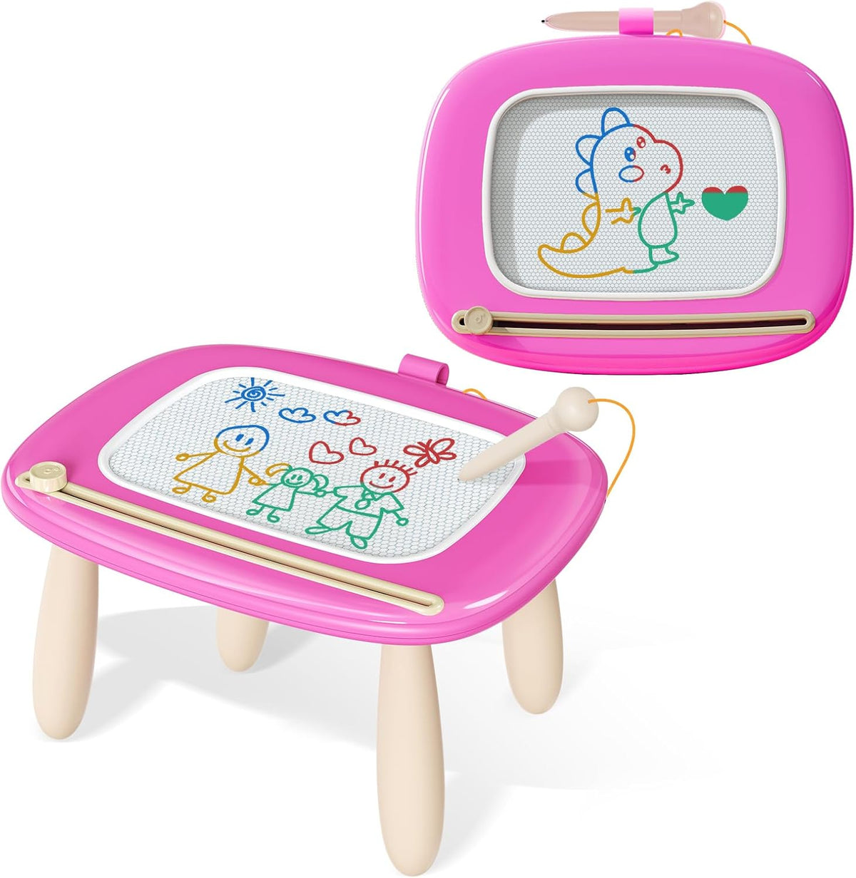 Kikidex Juguetes para niños pequeños de 1 a 3 años, tablero magnéti...