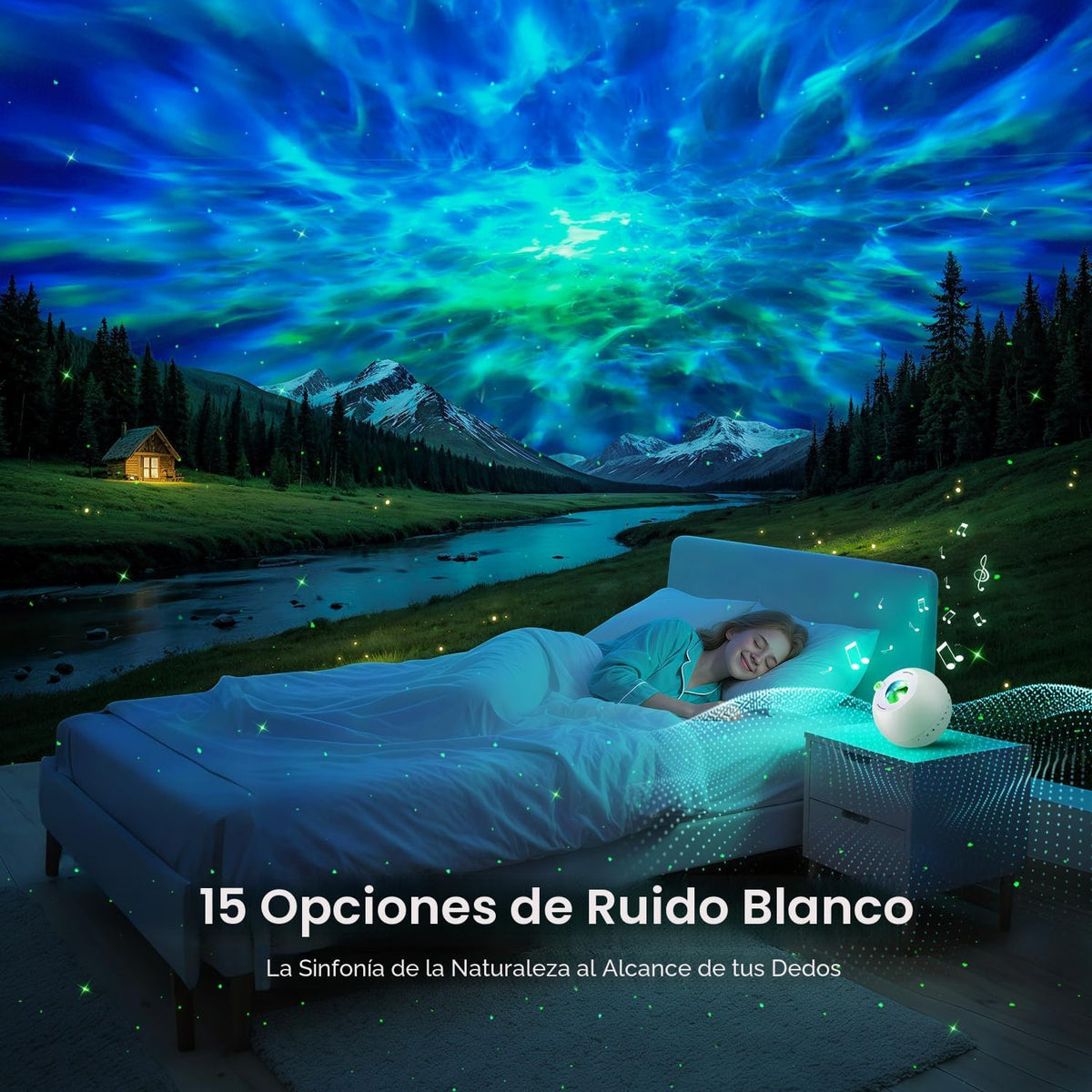 One Fire Proyector de galaxia, proyector de estrellas, proyector de...