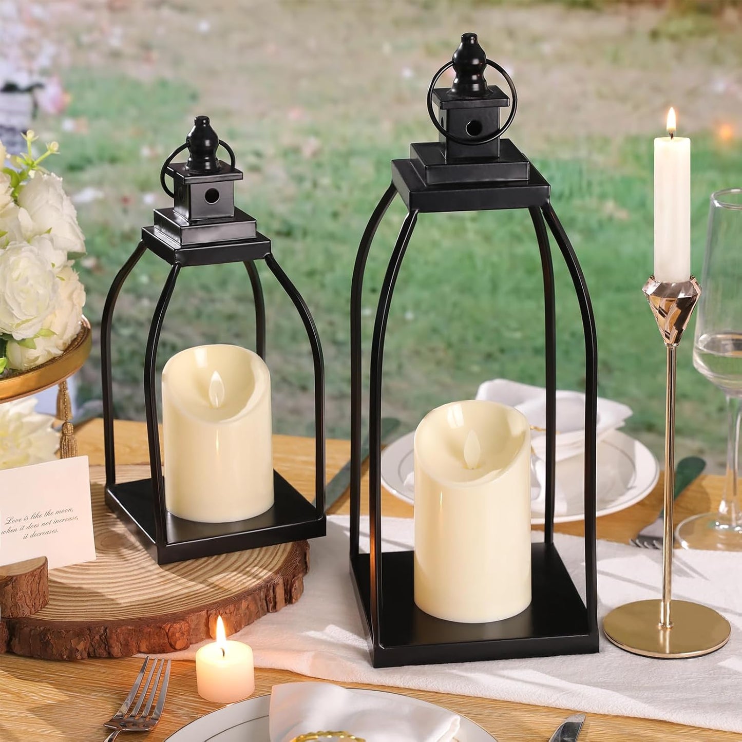 DARJEN Farol Moderno de Granja para Decoración de Exteriores e Inte...