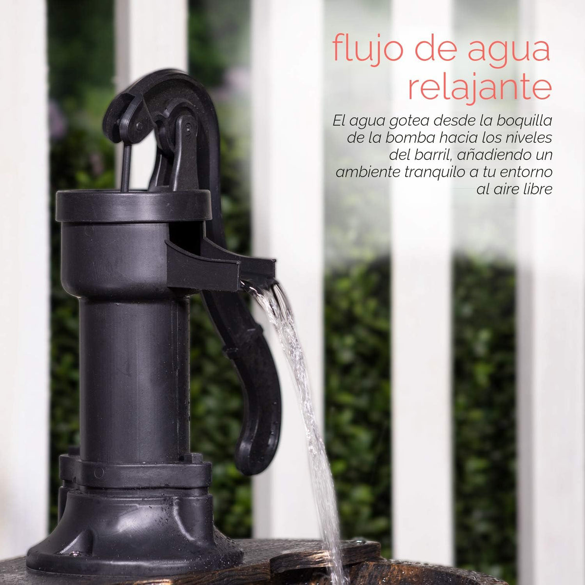 Alpine Corporation TIZ194BZ | Fuente de agua rústica para exteriore...