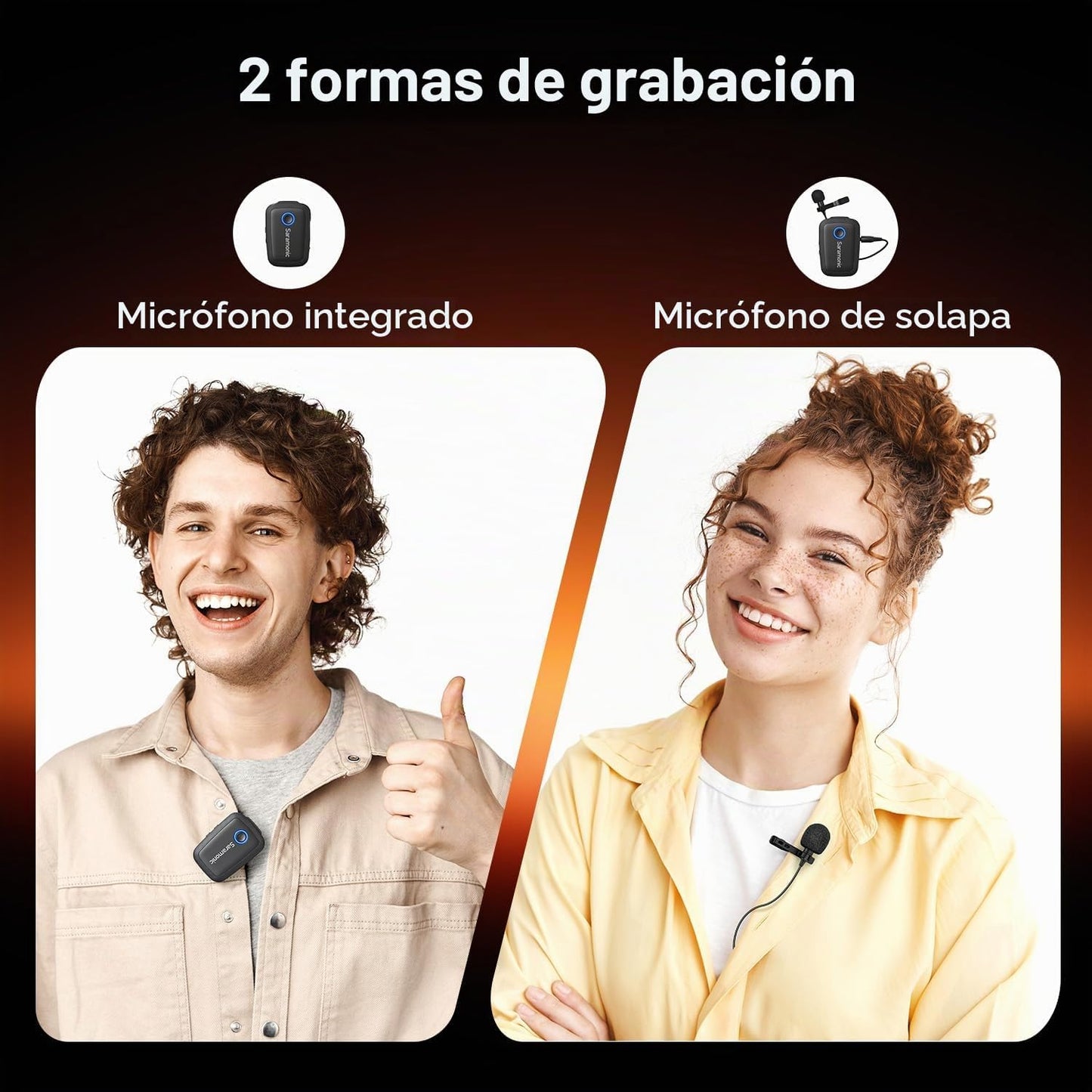 Saramonic Blink 500 T4 Sistema de micrófono inalámbrico Lavalier de...