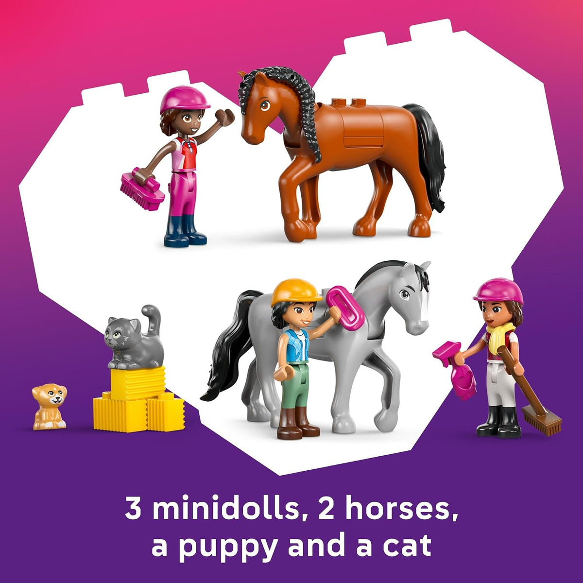 LEGO Friends Horse Stable and Riding Academy Building Toy para niña...