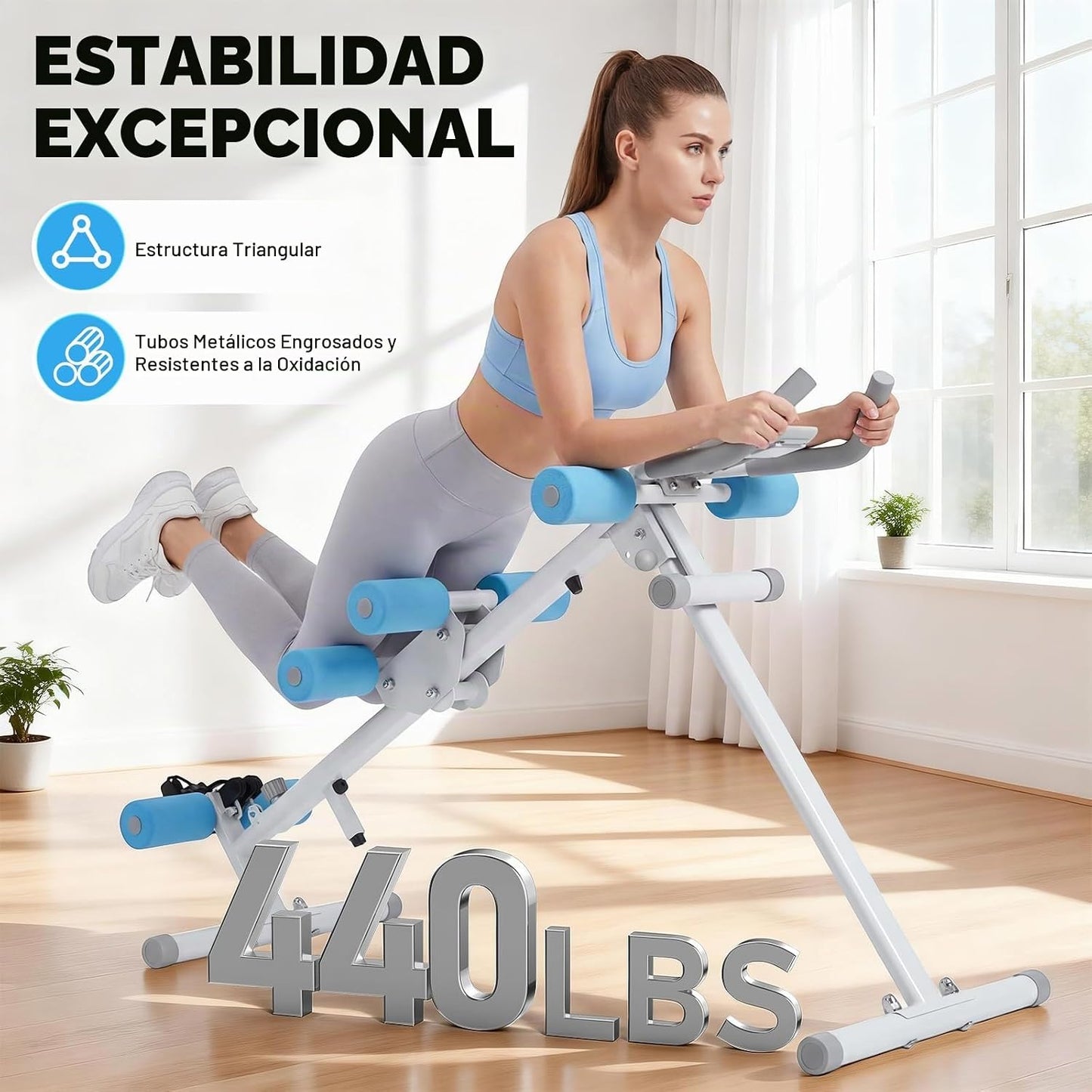 DERACY Máquina de entrenamiento abdominal ajustable para abdominale...