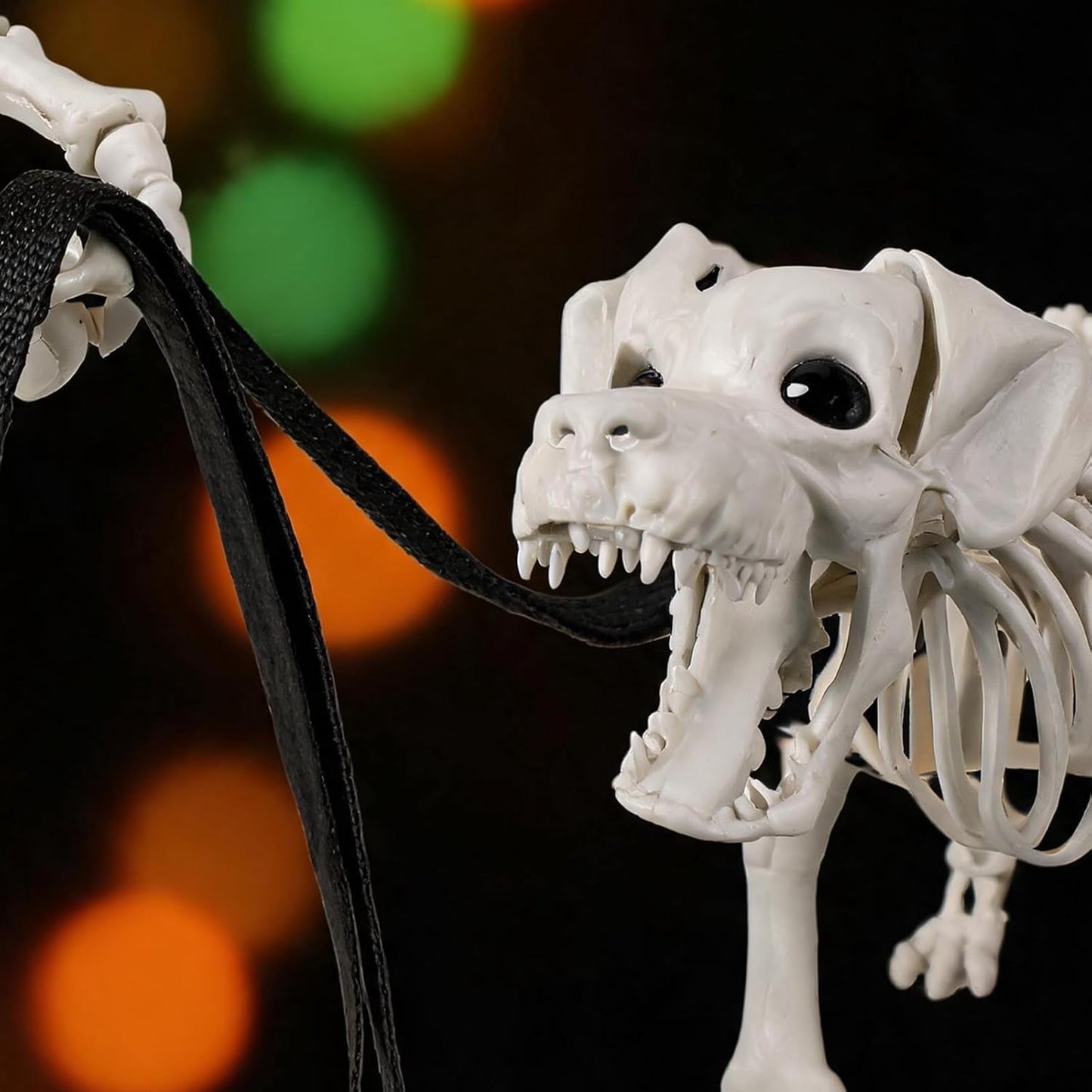 UZYZMS Decoración de Halloween de esqueleto humano y perro de 3.2 p...