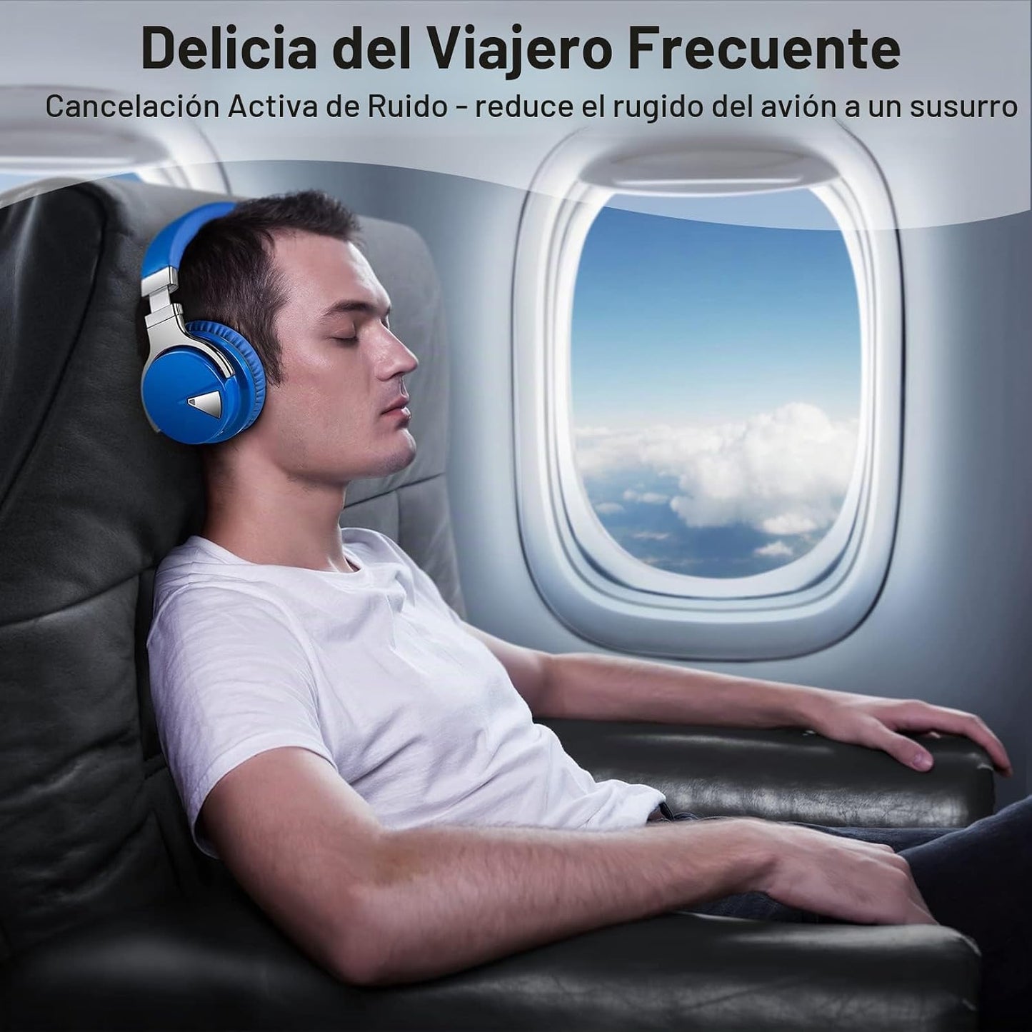 Silensys E7 Auriculares con cancelación activa de ruido Bluetooth c...