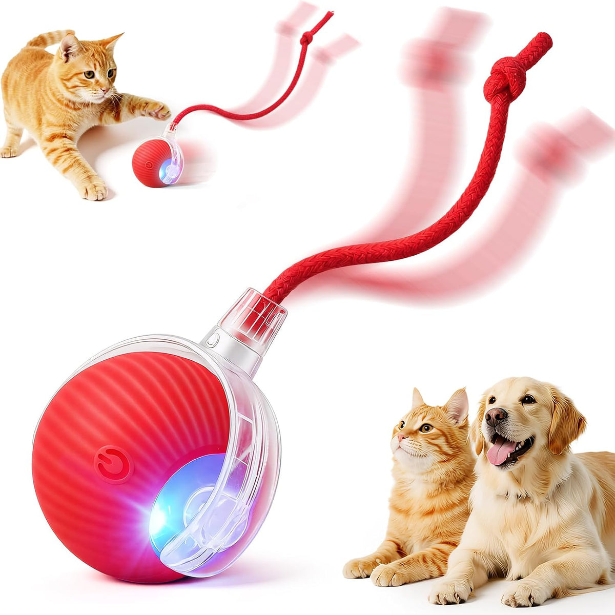 SilveWillo - Juguete interactivo eléctrico automático rodante USB r...