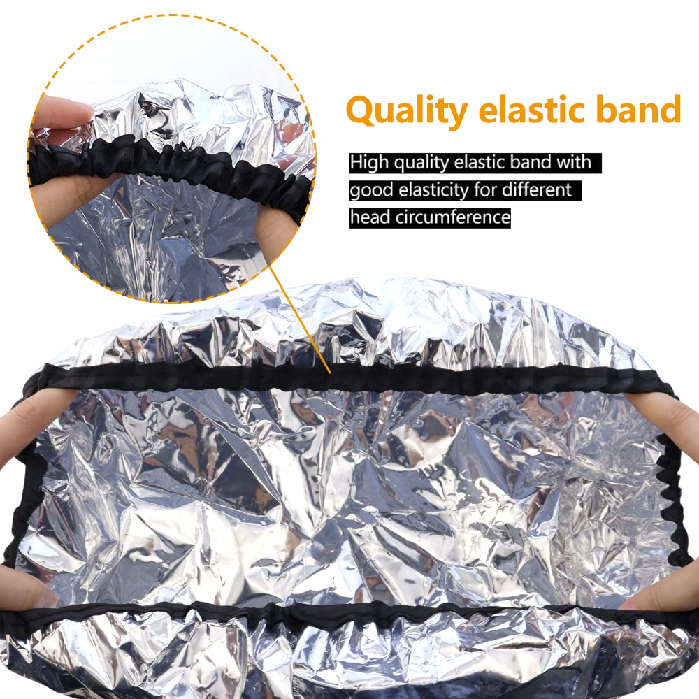 2 piezas de papel de aluminio acondicionador tapa reutilizable para...