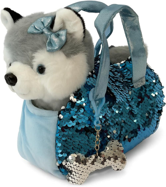 Little Jupiter Juego de Peluche para Mascotas con Bolso con Lenteju...
