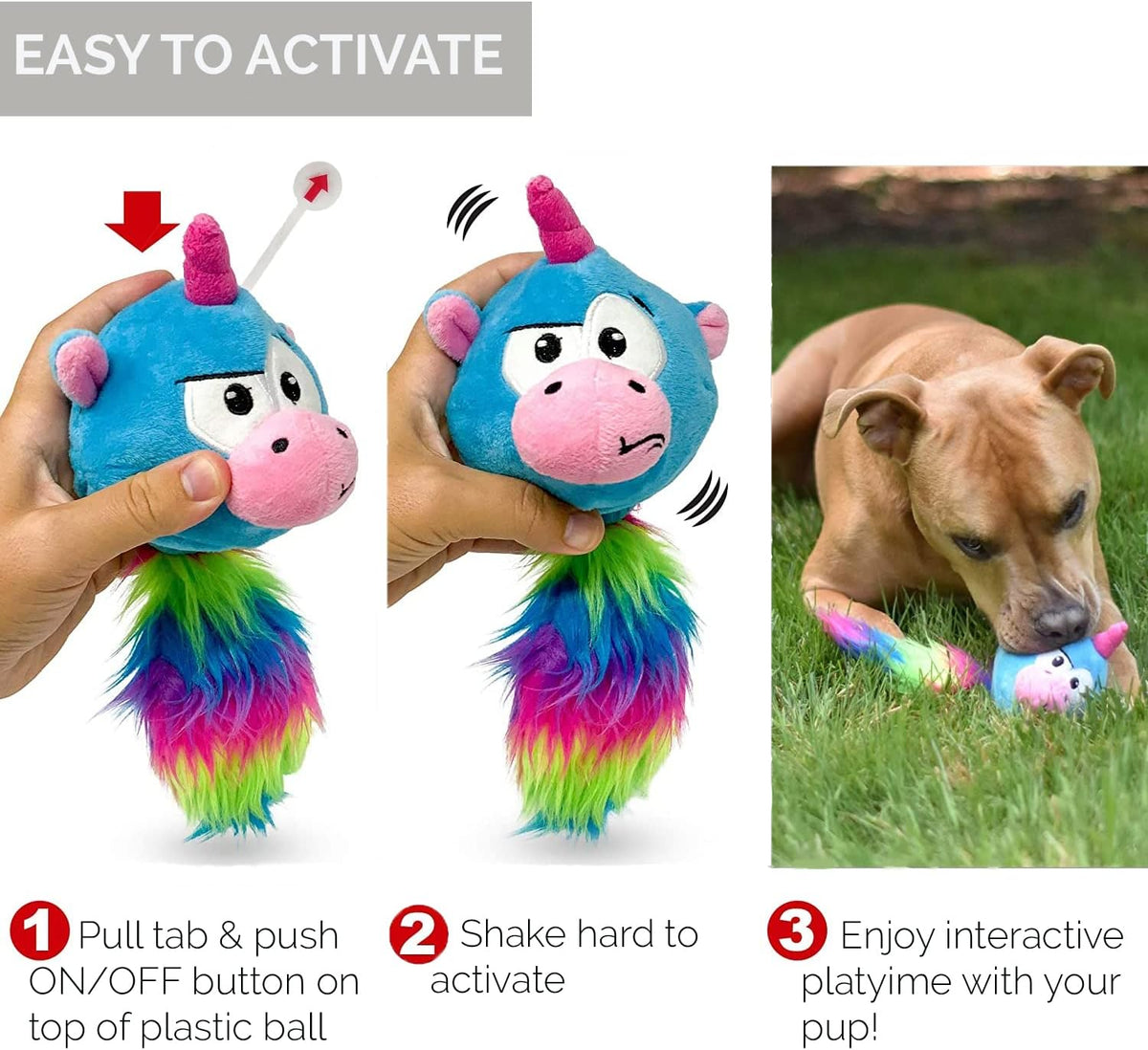 Hyper Pet Doggie Pal Unicorn Juguetes de peluche interactivos para...