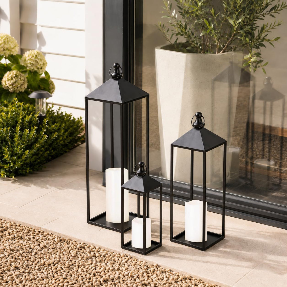 DECORKEY Faroles LED decorativos para exteriores e interiores, 23 p...