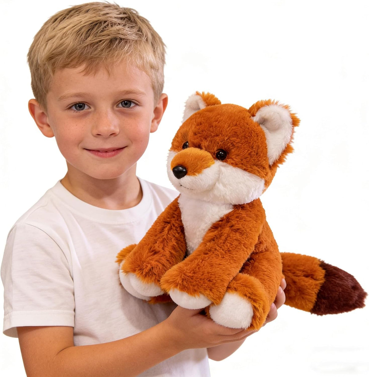 YUKOUQIAN Peluche de zorro de 8 pulgadas para niñas y niños, Navida...