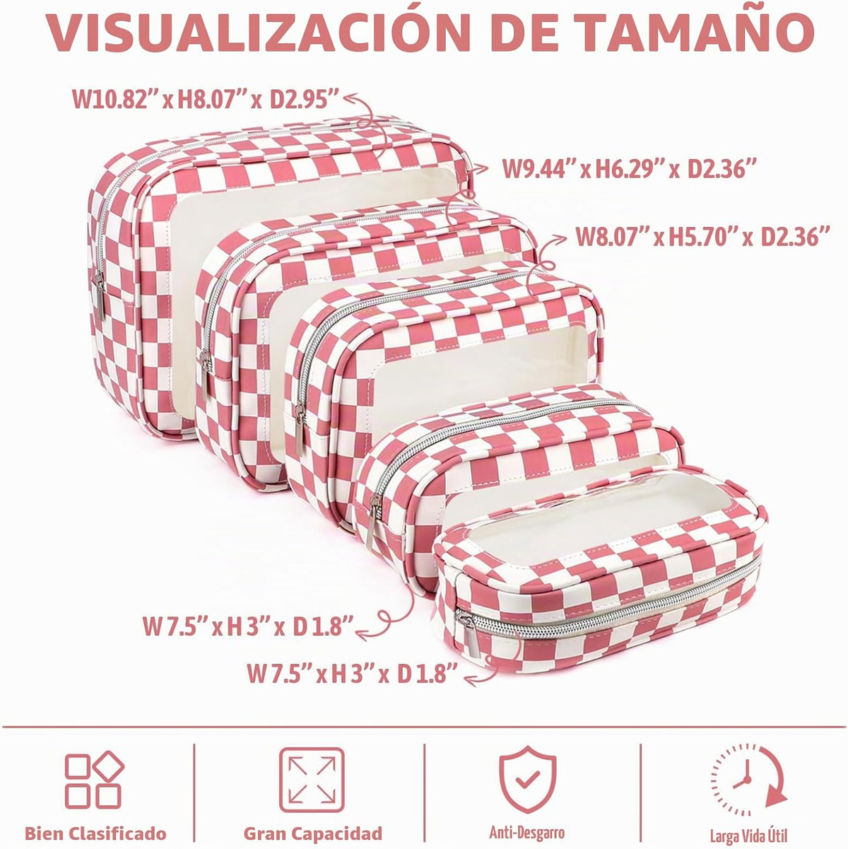 Bolsas para pañales, Rojo rosa, Práctico: