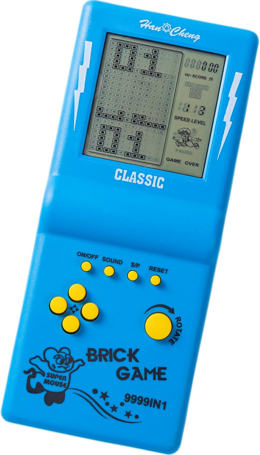 Nbguigdstr Consola de juegos de ladrillo de mano retro, juego de ta...
