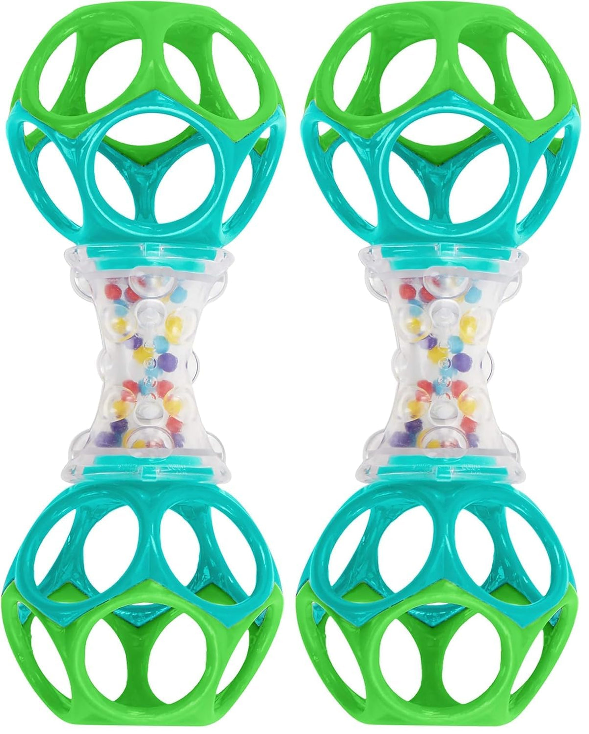 Bright Starts Sonajero Oball Shaker | Recién Nacido+ | Paquete de 2