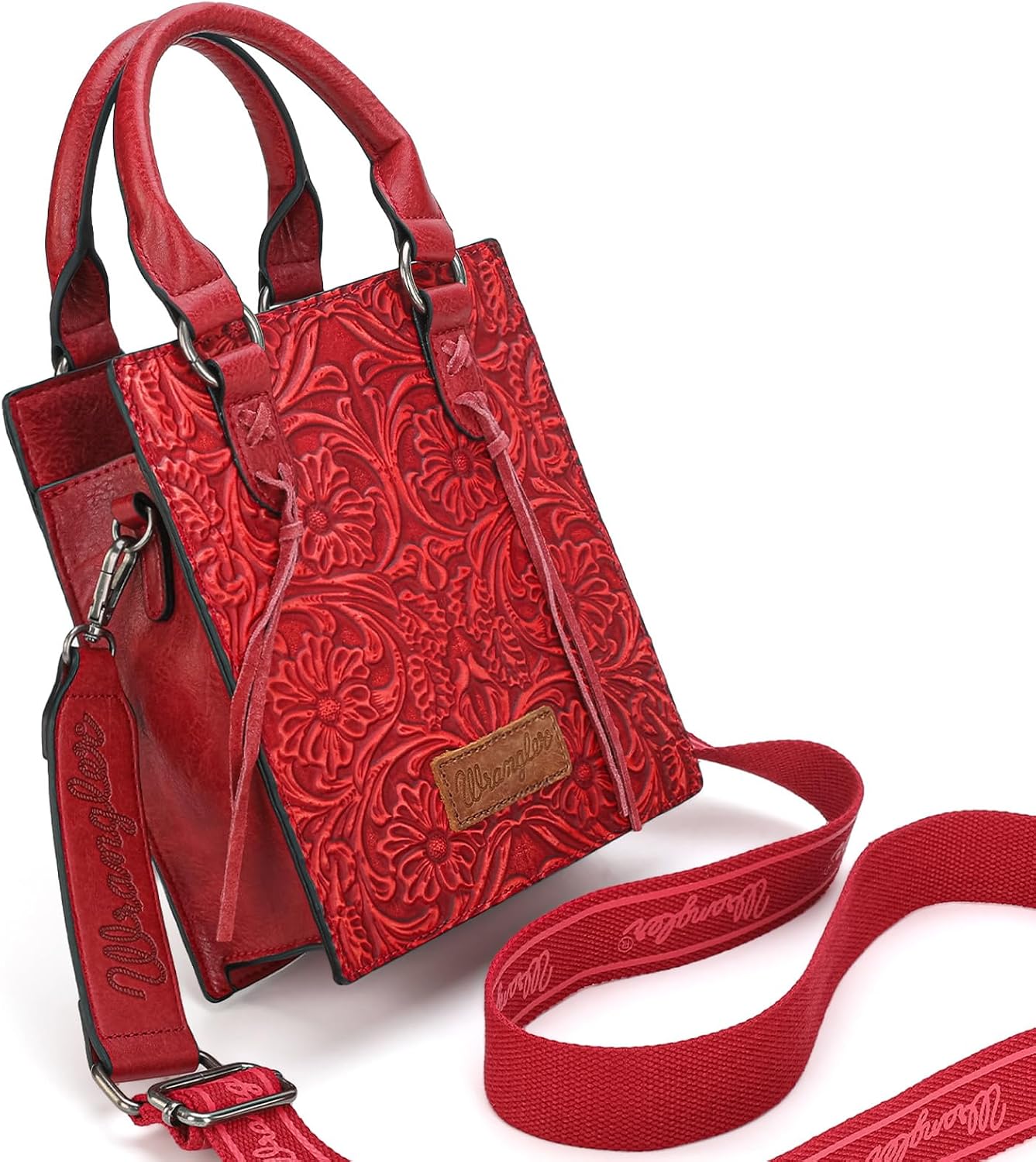 Wrangler Bolso Cruzado en Relieve para Mujer con Asa Superior, Bols...