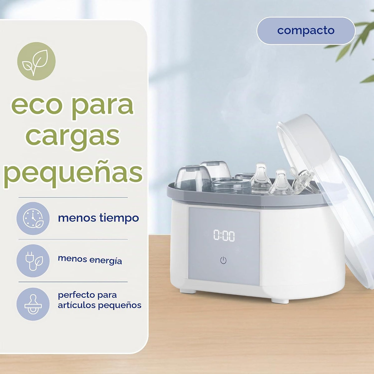 Chicco Esterilizador y secador avanzado para biberones y accesorios...